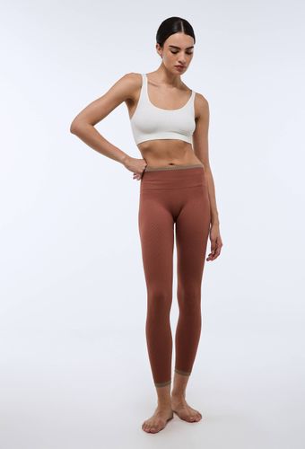 Legging de côtelé avec détail lurex - SPORT - Modalova