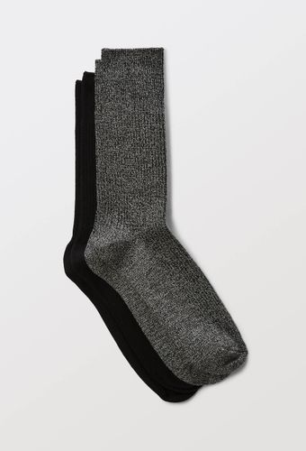 Lot de 2 chaussettes à côte en coton - MONOPRIX - Modalova