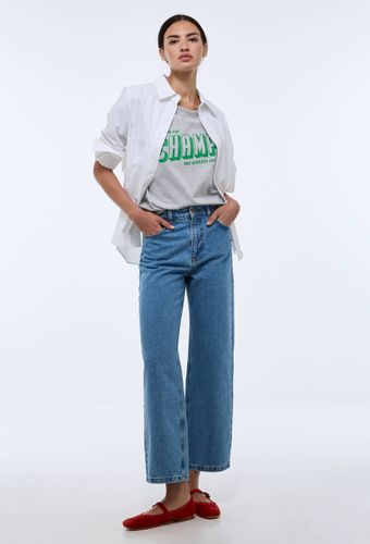Jean large en coton - MONOPRIX - Modalova