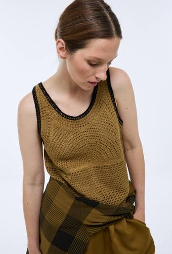 Débardeur en crochet contenant du coton - MONOPRIX - Modalova