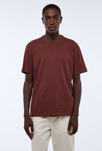 T-shirt manches courtes en mélange coton et lin - MONOPRIX - Modalova