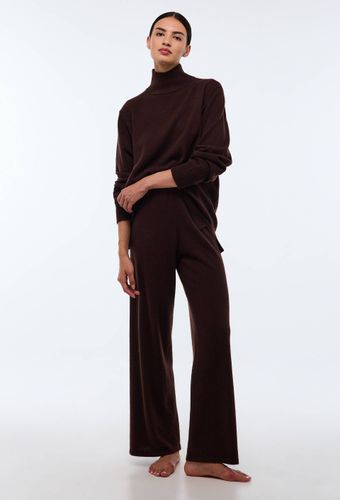 Pantalon large uni en cachemire - MONOPRIX PREMIUM - Modalova