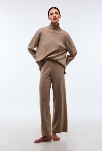 Pantalon large uni en cachemire - MONOPRIX PREMIUM - Modalova