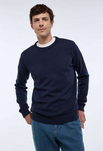Pull col rond en coton BIO GOTS - MONOPRIX - Modalova