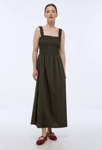 Robe midi smockée en coton BIO GOTS - MONOPRIX - Modalova