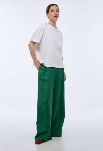 Pantalon large contenant du lin - MONOPRIX PREMIUM - Modalova