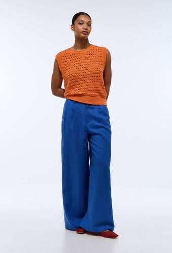 Pantalon large contenant du lin - MONOPRIX PREMIUM - Modalova