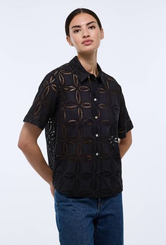 Chemise manches courtes brodée - MONOPRIX - Modalova