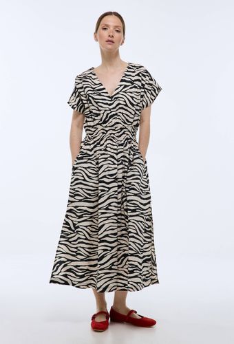 Robe cintrée imprimée en coton BIO GOTS - MONOPRIX - Modalova