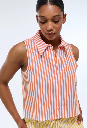 Chemise sans manches rayée en coton BIO GOTS - MONOPRIX - Modalova