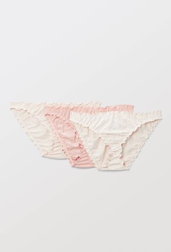 Lot de 3 culottes froufrou JULIE en coton BIO GOTS - MONOPRIX - Modalova