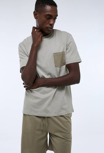 Pyjama T-shirt manches courtes rayé et Short en jersey de coton BIO GOTS - MONOPRIX - Modalova
