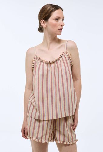 Pyjashort rayé tissé en coton BIO GOTS - MONOPRIX - Modalova
