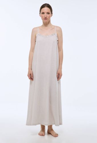 Chemise de nuit rayée en voile de coton BIO - MONOPRIX - Modalova