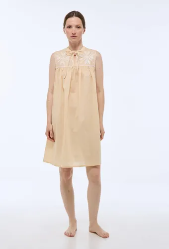Chemise de nuit en coton BIO GOTS avec broderies - MONOPRIX - Modalova