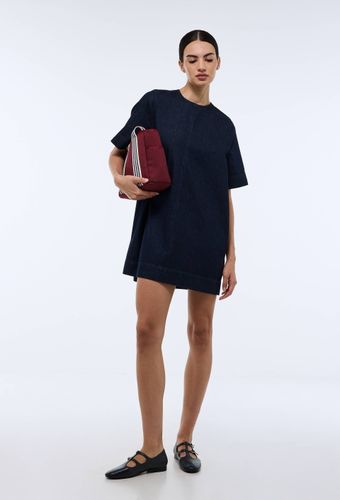 Robe courte en denim - MONOPRIX - Modalova