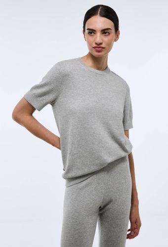 Pull uni à manches courtes en maille légère - MONOPRIX - Modalova