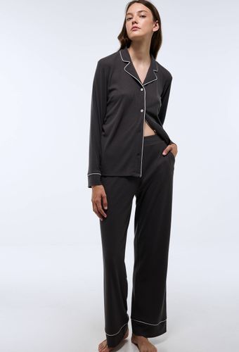 Pyjama uni en maille - MONOPRIX - Modalova