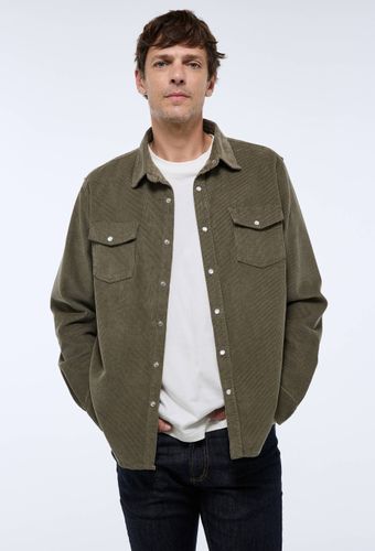 Chemise manches longues à snaps velours en coton BIO GOTS - MONOPRIX - Modalova
