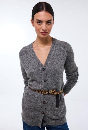 Cardigan long col V contenant de l'alpaga - MONOPRIX - Modalova