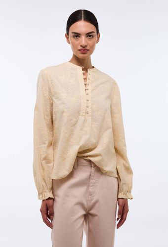 Blouse manches longues brodée en coton BIO GOTS - MONOPRIX - Modalova