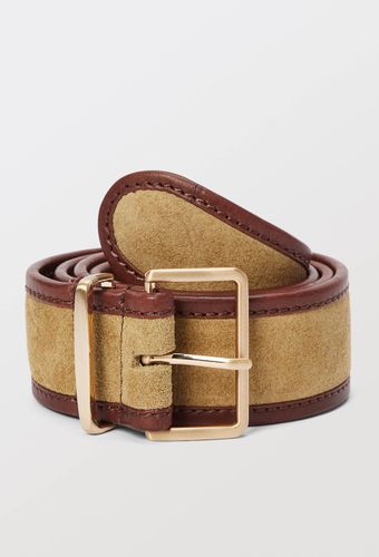 Ceinture 4,5 cm bi-matière en cuir - MONOPRIX PREMIUM - Modalova