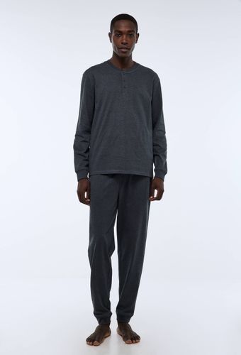 Pyjama long en jersey de coton - MONOPRIX - Modalova