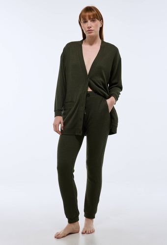 Pantalon uni en viscose mélangée - MONOPRIX - Modalova