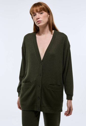 Cardigan uni en viscose mélangée - MONOPRIX - Modalova