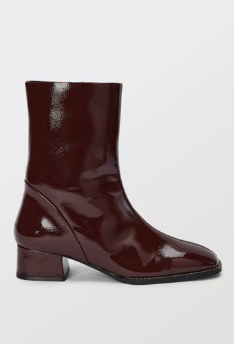 Bottines à talon en cuir vernis - MONOPRIX PREMIUM - Modalova
