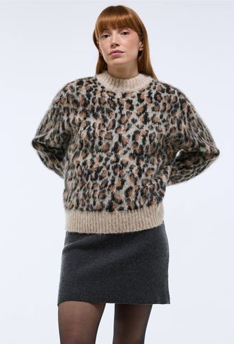 Mini jupe en maille en laine et coton - MONOPRIX - Modalova