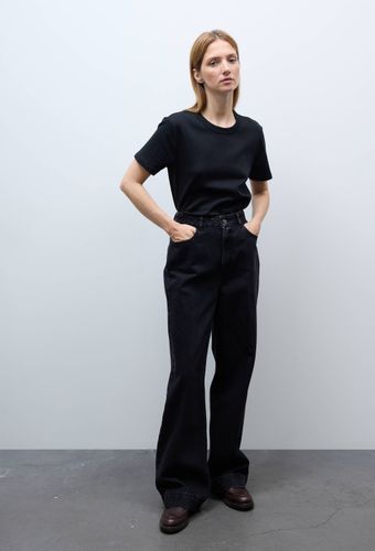 Jean large taille haute gris - MONOPRIX - Modalova