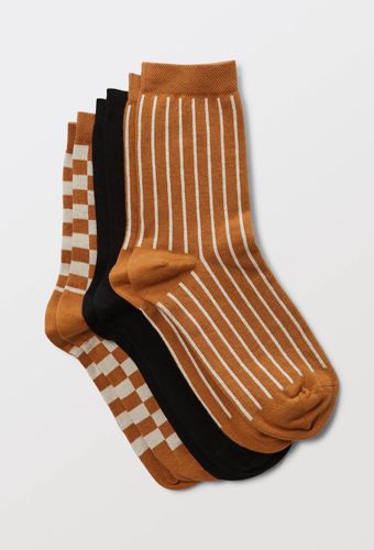 Lot de 3 paires de chaussettes fantaisie en coton - MONOPRIX - Modalova