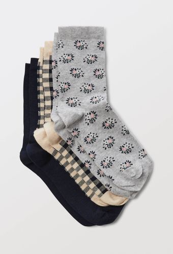 Lot de 3 paires de chaussettes fantaisie en coton - MONOPRIX - Modalova