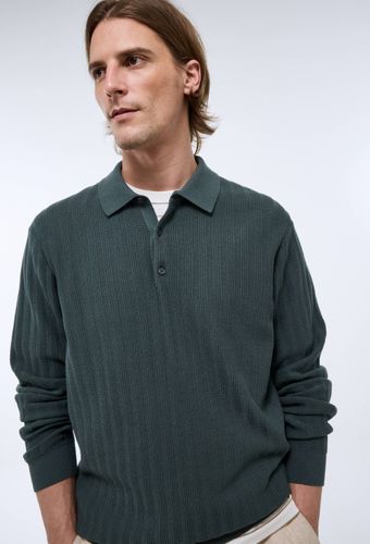 Pull col polo en coton bio GOTS - MONOPRIX - Modalova