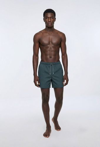 Short de bain seersucker uni - MONOPRIX - Modalova