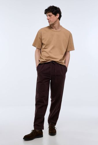 Pantalon à plis taille élastiquée en coton BIO GOTS - MONOPRIX - Modalova