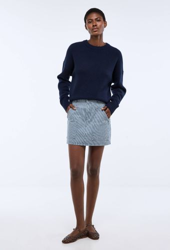Jupe mini rayée en coton - MONOPRIX - Modalova