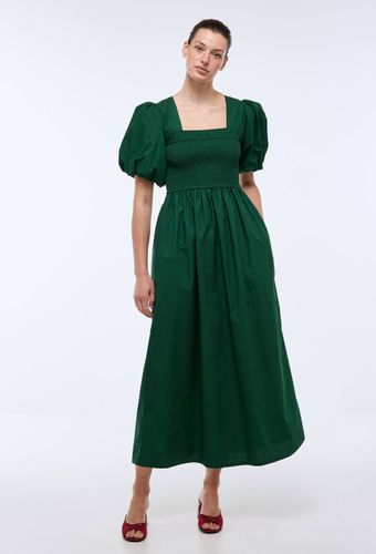 Robe midi avec smocks en coton BIO GOTS - MONOPRIX - Modalova
