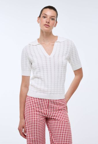 Pull manches courtes col claudine - MONOPRIX - Modalova