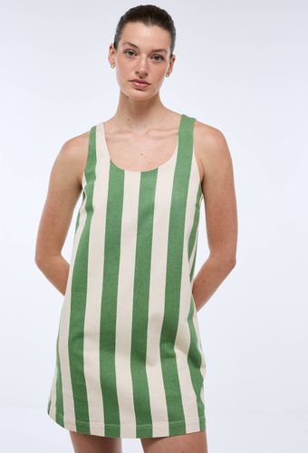 Robe courte avec un dos nu noué, en coton BIO GOTS - MONOPRIX - Modalova