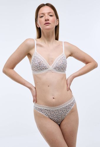 Culotte FLORE en microfibre imprimée - MONOPRIX - Modalova