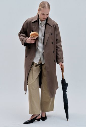 Trench long en coton - MONOPRIX - Modalova