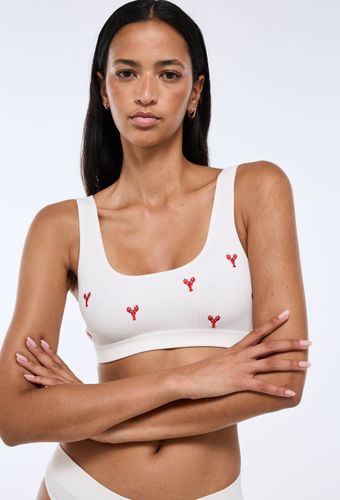 Brassière sans coutures DAISY avec broderie - MONOPRIX - Modalova
