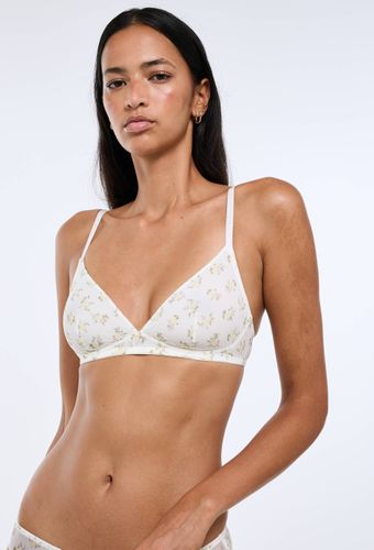 Soutien-gorge triangle JANE en tulle imprimé - MONOPRIX - Modalova