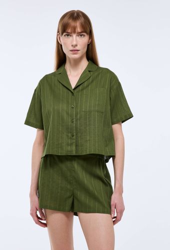 Pyjashort manches courtes uni en coton BIO GOTS - MONOPRIX - Modalova
