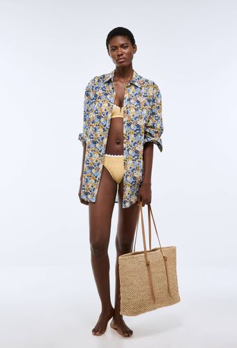 Tunique de plage imprimé floral en coton BIO GOTS - MONOPRIX - Modalova