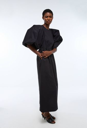 Robe longue manches bouffantes en coton BIO GOTS - MONOPRIX PREMIUM - Modalova