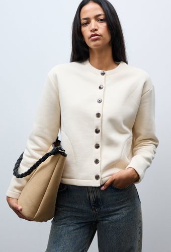 Cardigan boutonné contenant du coton BIO - MONOPRIX - Modalova
