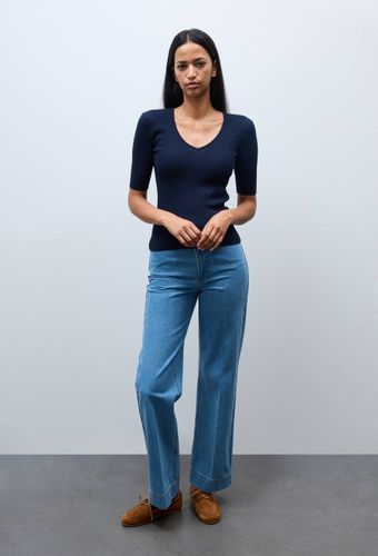 Jean taille haute large - MONOPRIX - Modalova